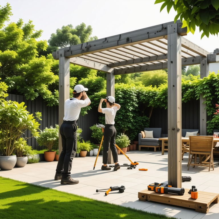 DIY Projects: How to Build a Modern Garden Pergola Easily