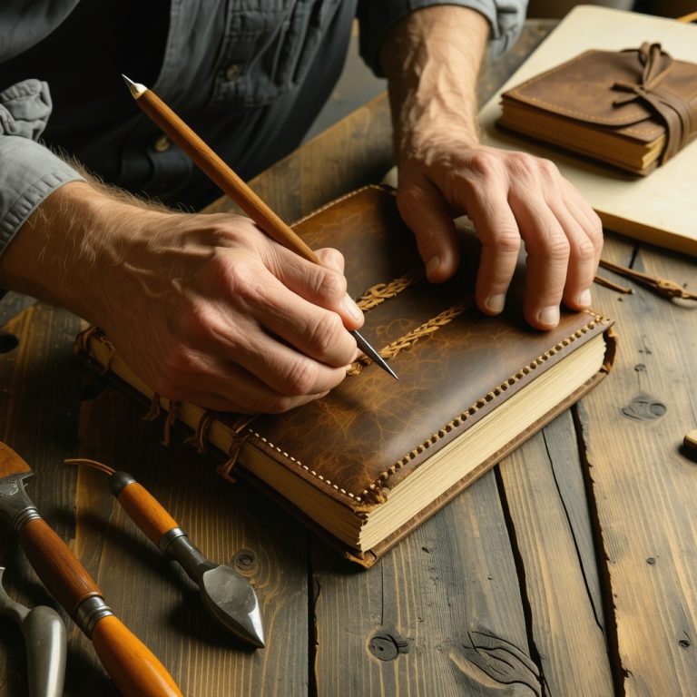 Bookbinding by Hand: Craft a Leather Journal with Headbands