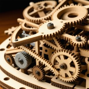 Build Complex Kinetic Wooden Toys With Gears & Levers Easily