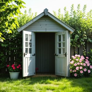 Build a Child-Sized Wooden Playhouse with Doors & Windows
