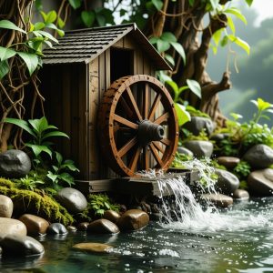 Build a Miniature Working Water Wheel for Unique Diorama Gifts