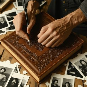 Create Custom Leather Photo Albums with Embossing