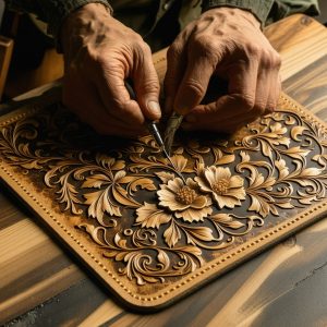 How to Carve Intricate Western Floral Patterns in Leather: Step-by-Step
