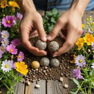 Making Seed Bombs with Native Wildflowers for Biodiversity Boost
