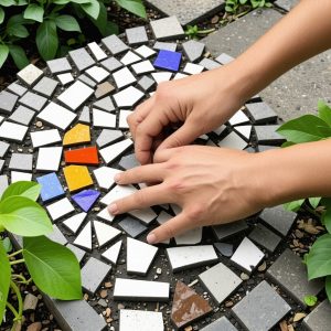 Upcycle Broken Ceramics into Stunning Garden Mosaic Art Easily