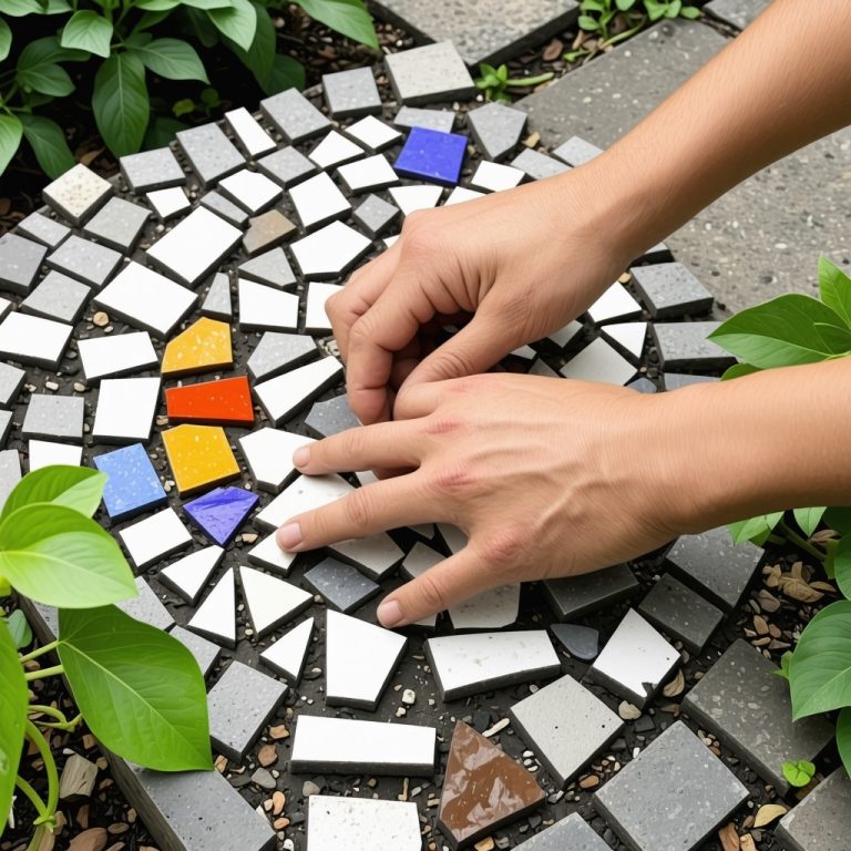 Upcycle Broken Ceramics into Stunning Garden Mosaic Art Easily