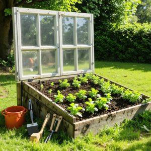 Upcycle Old Windows into Functional Cold Frames for Seed Starting