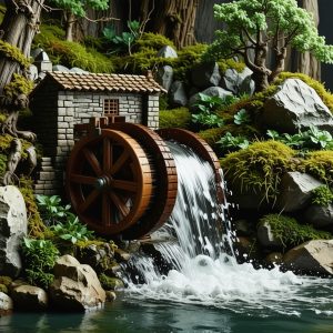 Build a DIY Miniature Water Wheel for Unique Diorama Gifts