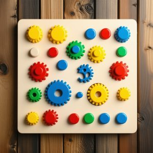 Build a Montessori Activity Board with Complex Gears & Latches