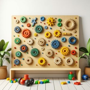 Build a Montessori Activity Board with Complex Gears & Latches