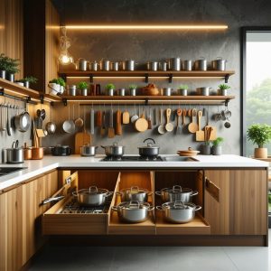 Custom Kitchen Cabinet Pull-Outs: Maximise Storage Today