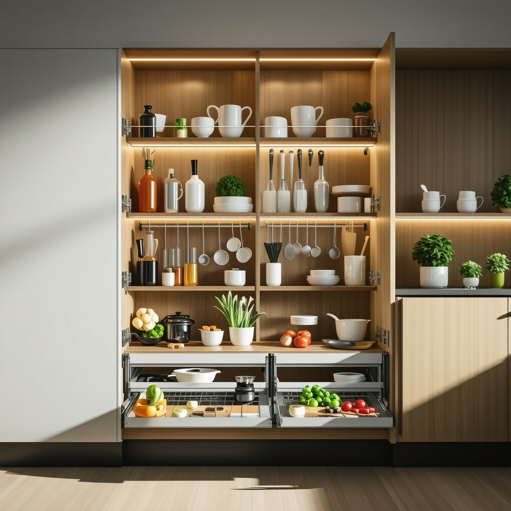 Custom Kitchen Cabinet Pull-Outs for Maximum Storage Solutions
