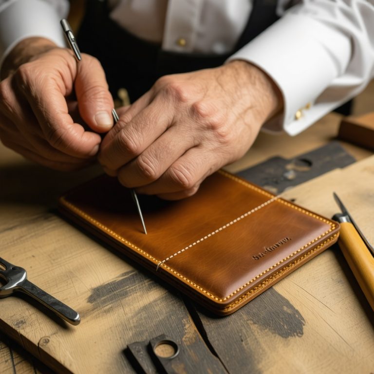 Handcraft Bespoke Men's Leather Wallets with Expert Stitching