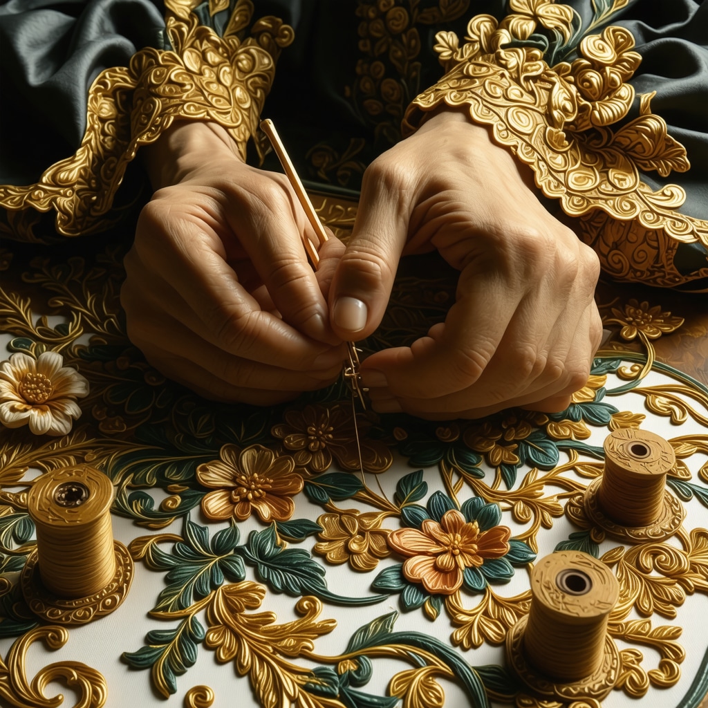 Master Goldwork & Stumpwork Embroidery for Stunning Effects