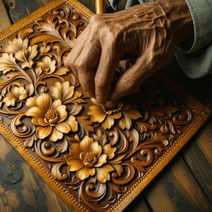 Master Leather Carving: Intricate Western Floral Patterns