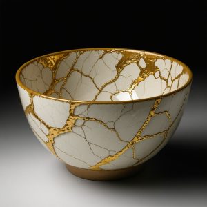 Step-by-Step Kintsugi Pottery Repair with Gold Lacquer
