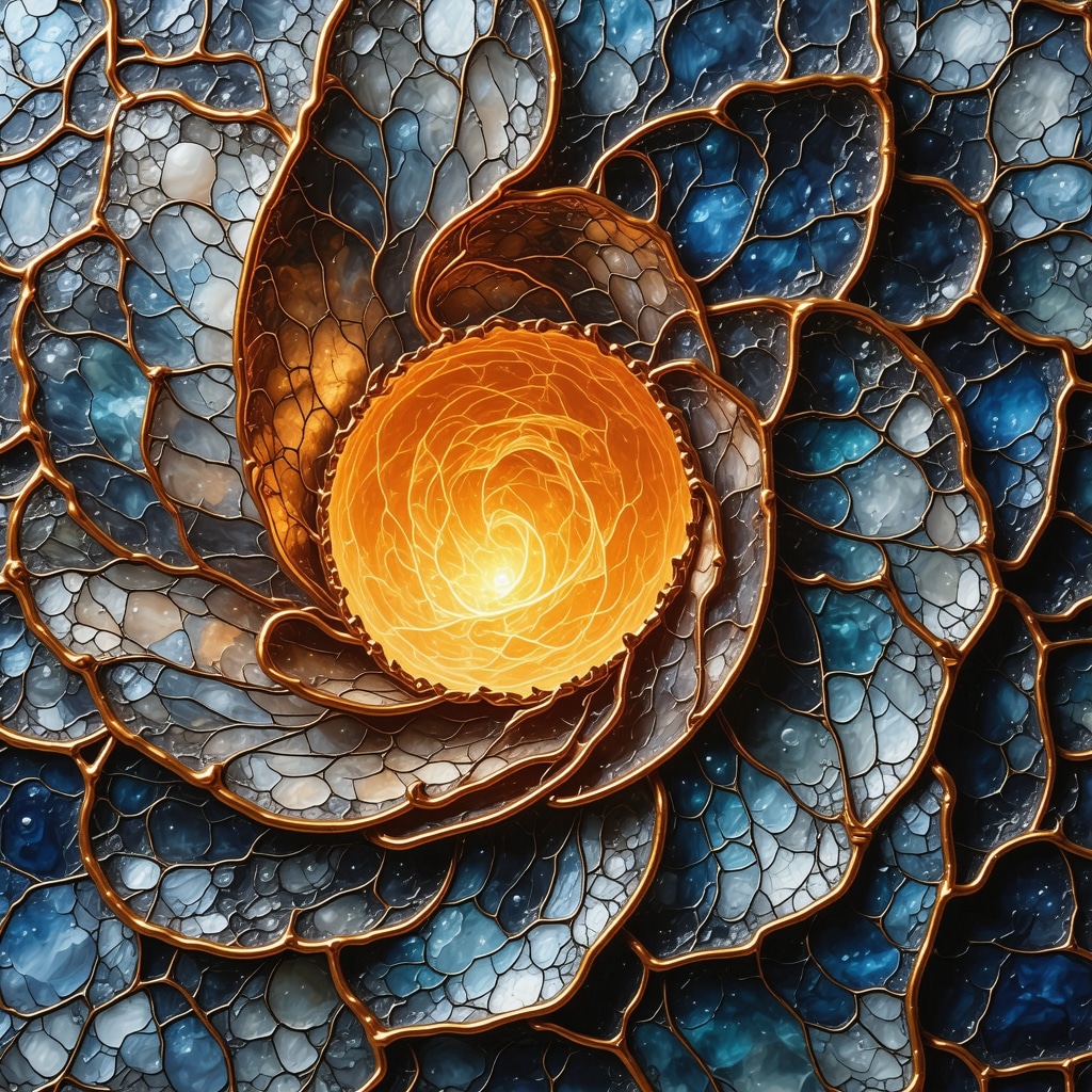 Close-up image showing detailed cloisonné enameling on copper with wire partitions during kiln firing, emphasizing enamel layers and copper microstructure