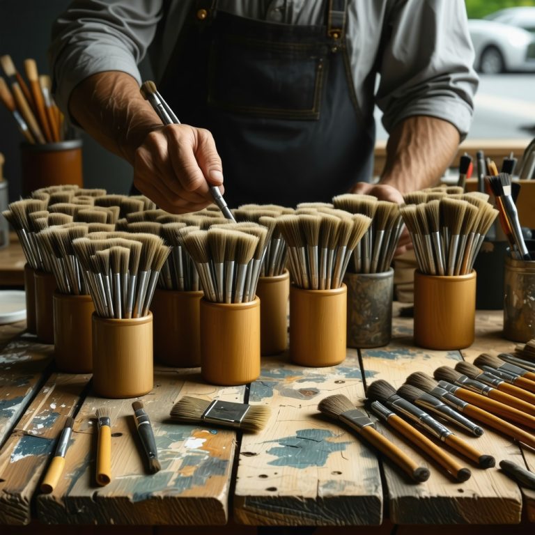 Crafts for Beginners: Making Professional-Grade Custom Paintbrushes for Artists