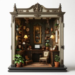 Creating Miniature Room Boxes with Realistic Detail & Architectural Charm