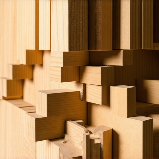 Close-up of advanced woodworking joints such as dovetails and mortise-tenon, emphasizing craftsmanship details.