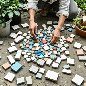 Upcycling Broken Ceramics: Step-by-Step Garden Stepping Stone DIY Guide