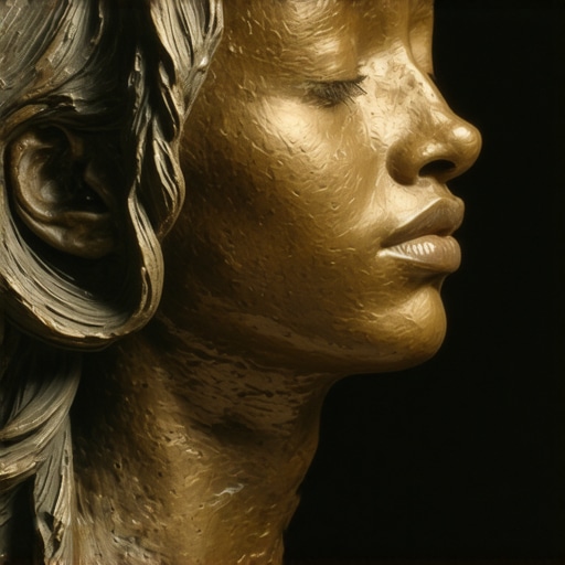 Close-up of a detailed bronze sculpture showing advanced lost wax casting craftsmanship