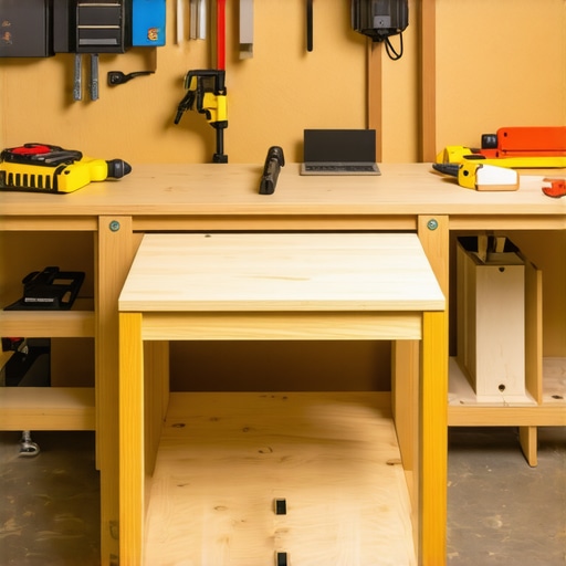 A professional workshop with tools and furniture being restored with advanced techniques.