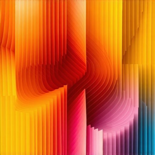 Complex layered origami sculpture showcasing geometric folds