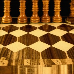 Create Hand-Carved Wooden Chess Pieces with a Custom Inlaid Board Design