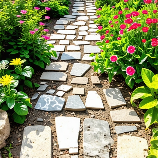 DIY Garden Step: Upcycling Broken Ceramics into Mosaic Garden Stepping Stones