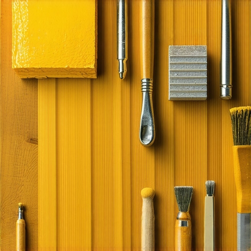 Close-up of antique furniture being restored with tools and finishes