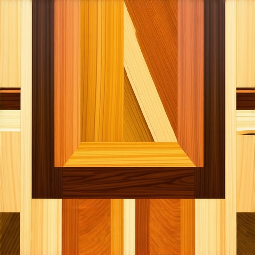Close-up of detailed wood inlay showcasing contrasting materials and precise craftsmanship