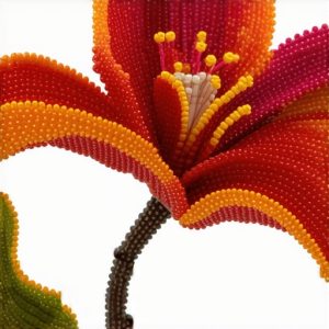 French Beaded Flowers: Crafting Realistic Botanical Sculptures with Beads