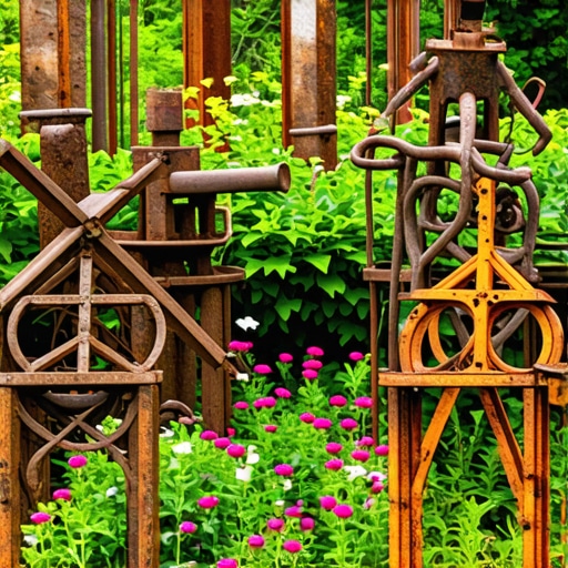 Gardening Tips: Transforming Discarded Scrap Metal into Sculptural Garden Art