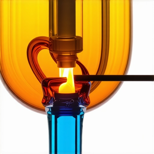 A detailed close-up of a glass sculpture created with advanced lampworking techniques