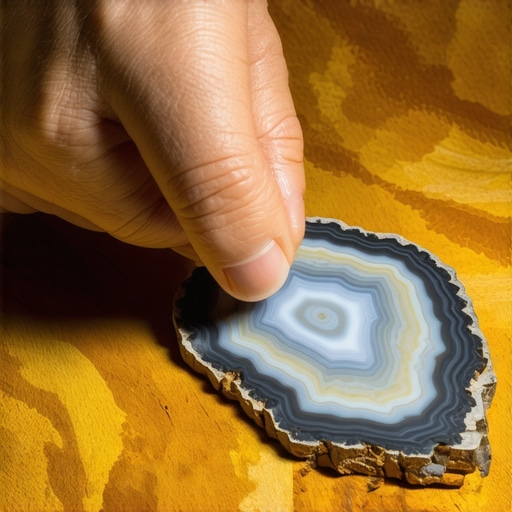 Hand burnishing leather edge with polished agate stone for a smooth finish