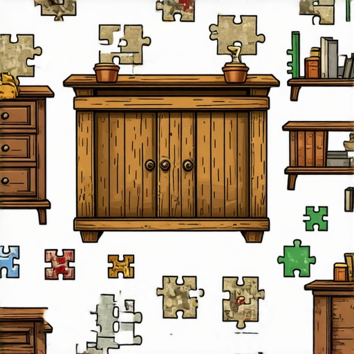 Creative DIY Escape Room Setup An intricate DIY escape room with puzzles and thematic decorations