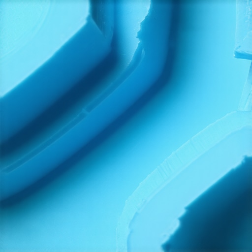 Close-up of a silicone mold with intricate details being carefully demolded.