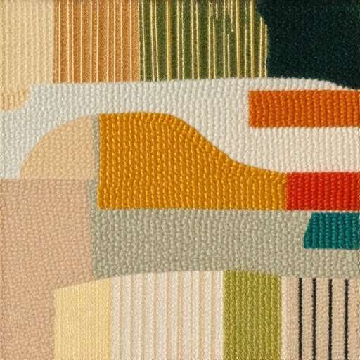 Expert-Level Tapestry with Goldwork and Mixed Media Close-up of a vibrant, textured tapestry featuring gold embroidery, layered fabrics, and natural dye accents, highlighting advanced craftsmanship.