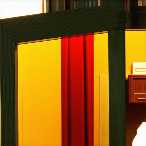 Miniature room box with detailed textures and warm lighting