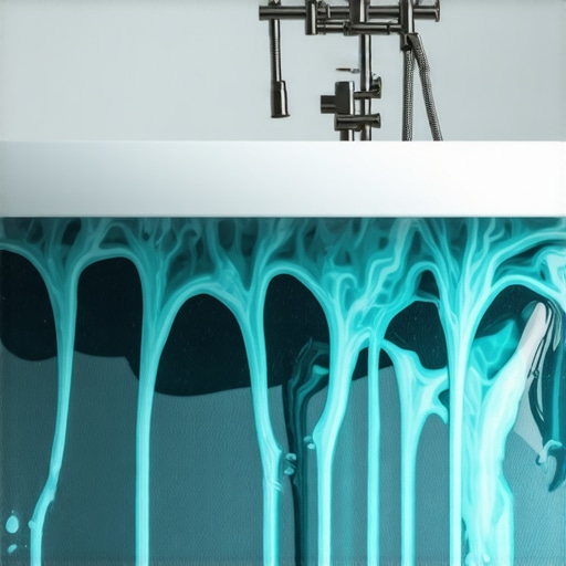 Expert Surface Blending on Bathtub Close-up of epoxy paint blending techniques on a vintage cast iron bathtub.