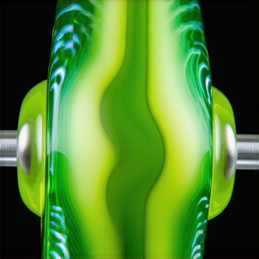 Intricate Layered Glass Beads Close-up of colorful layered glass beads with detailed engravings and textures