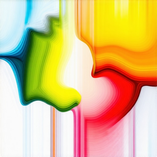 Layered Encaustic Texture Close-up Detailed close-up of encaustic painting showcasing multiple textured layers and vibrant colors.