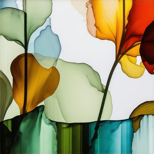 Luminescent Encaustic Layers Close-up of layered encaustic painting showing transparent and opaque wax textures with luminous effects.