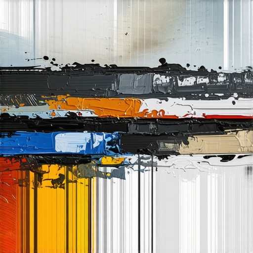 Textured Encaustic Art with Carving and Mixed Media Close-up of encaustic painting showcasing thick impasto layers, detailed carving, and embedded mixed media materials.