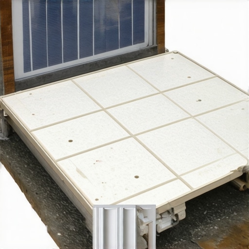 Close-up of ceramic tiles diffusing heat around a solar collector in a homemade dehydrator