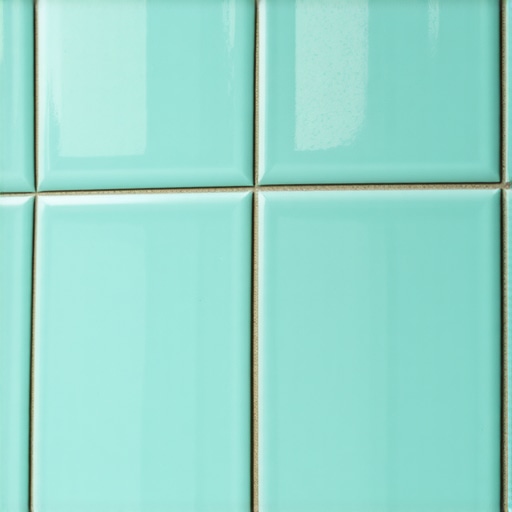 Vintage Tiles with Fresh Waterproof Grout Close-up view of vintage tiled wall showing detailed grout joints after regrouting process