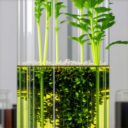 Advanced DIY Aquaponics Biofilter with Recycled Media Close-up of biofilter media in a sustainable aquaponics setup