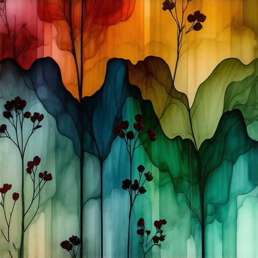 Advanced Eco-Printing Techniques Close-up of layered eco-printed fabric showing detailed botanical patterns and vibrant colors