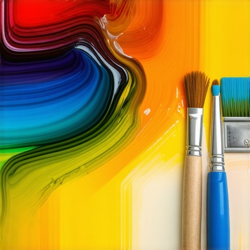 Advanced encaustic art tools and textures Close-up of encaustic art tools and layered textured wax surfaces, vibrant and detailed